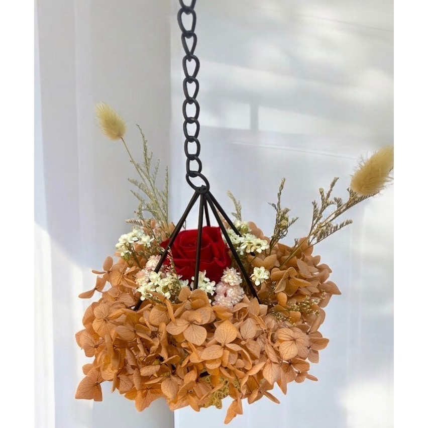 玫瑰掛勾永生花-細節圖6