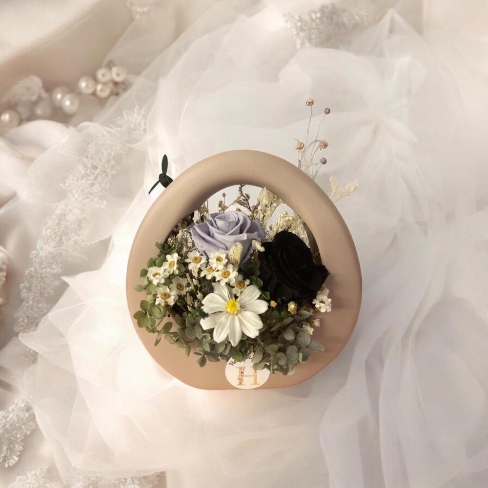 現貨 小圓提籃永生花-細節圖4