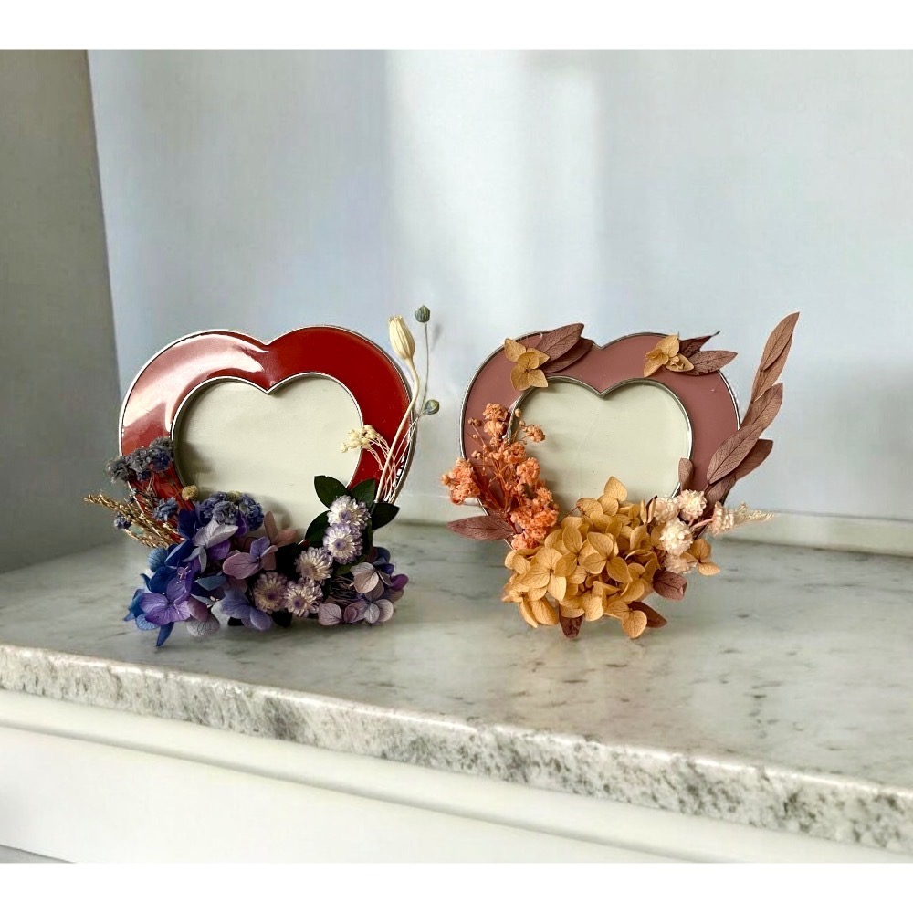 永生 乾燥花  展示公告Q-Rode 愛心框💕-細節圖2