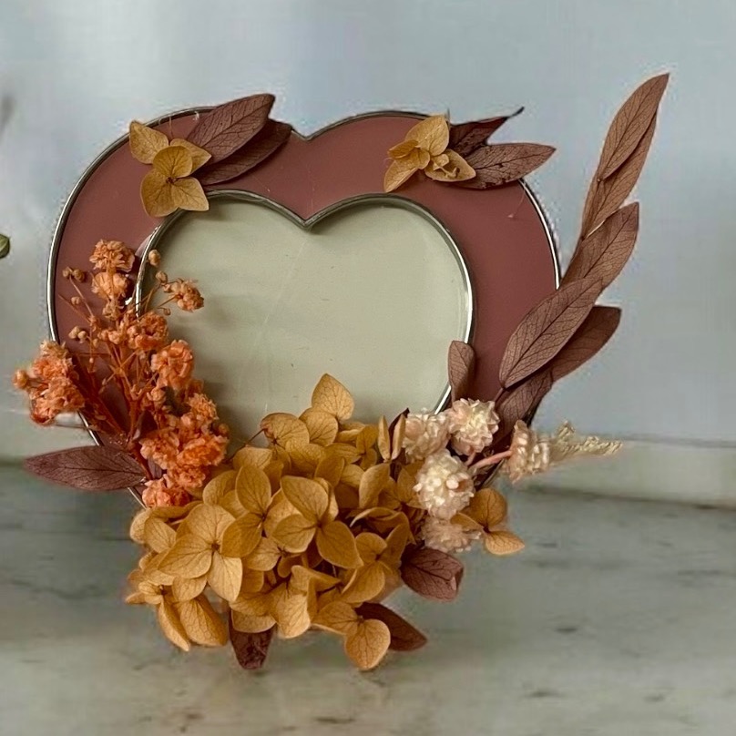 永生 乾燥花  展示公告Q-Rode 愛心框💕-規格圖2