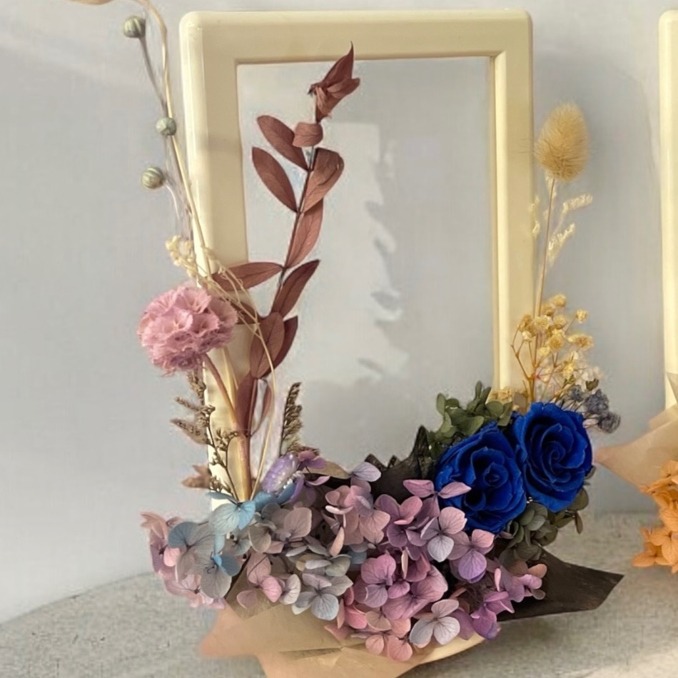 永生 乾燥花  展示公告Q-Rode 愛心框💕-規格圖2