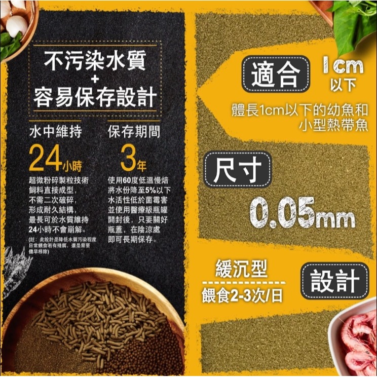 鮮蝦食譜初生幼魚&微型熱帶魚全營養菠菜大蒜蝦肉微粒/豐年蝦/幼魚飼料/小型魚飼料/小魚飼料-細節圖8
