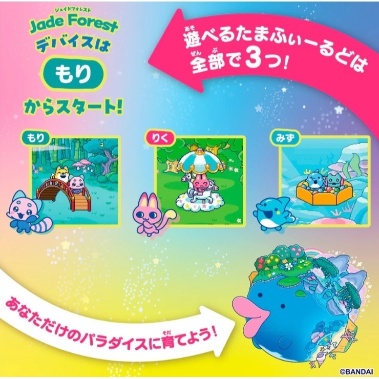 Tamagotchi塔麻歌子電子寵物/ 樂園系列/ 翡翠森林-細節圖9