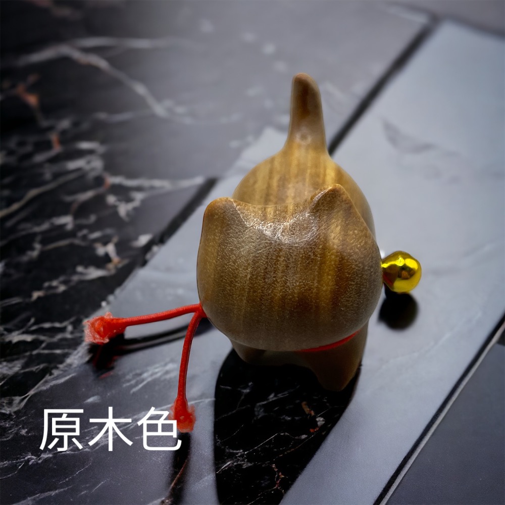 貓咪木頭小擺件-細節圖2