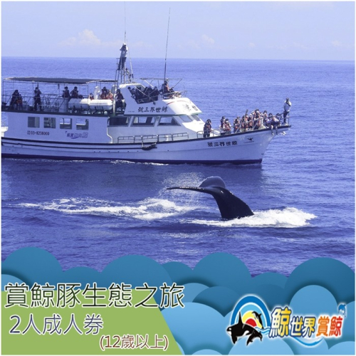 【花蓮】鯨世界-賞鯨豚生態之旅成人雙人券Ⓗ