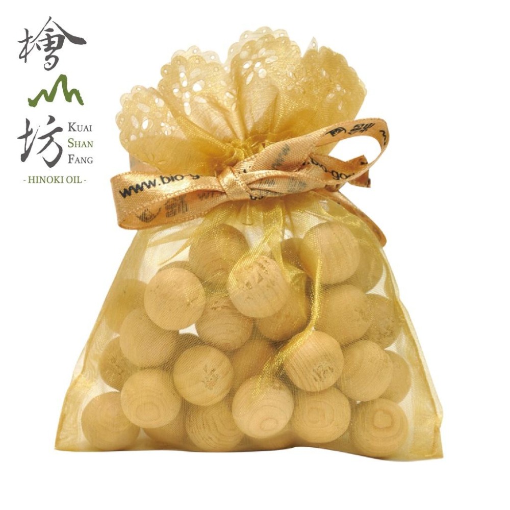 【檜山坊】淨化平安-檜木原生香氛球30g三入組-把森林帶回家 簡單擴香 擴香木 檜木 木質調 吸濕除潮-細節圖2