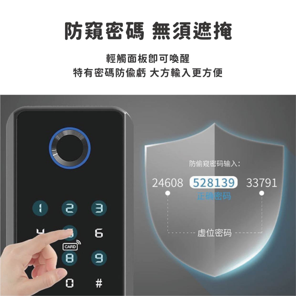 《方點家居 NCC認證》FD-A03智慧指紋好上鎖- 指紋鎖 數字門鎖 密碼門鎖 帶鑰匙門鎖  智能鎖 指紋鎖 門鎖-細節圖5