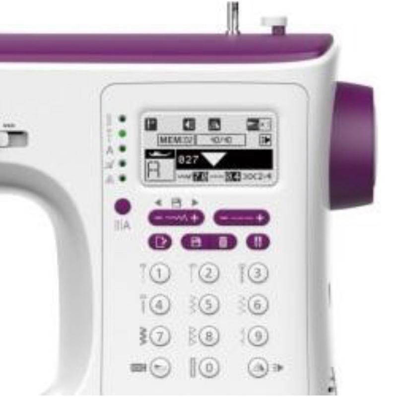 永昇針車：NECCHI204D電腦式縫紉機。星空紫。有附輔助桌，均勻壓布腳-細節圖2