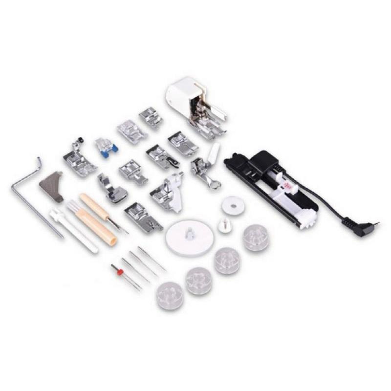 永昇針車：NECCHI204D電腦式縫紉機。星空紫。有附輔助桌，均勻壓布腳-細節圖4