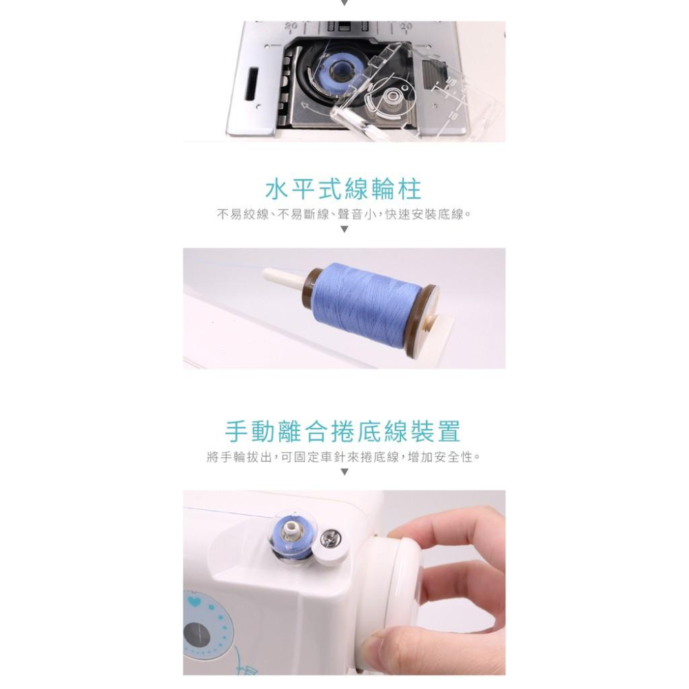 永昇縫紉:【NCC】CC-1828 Amanda縫紉小達人縫紉機-細節圖3