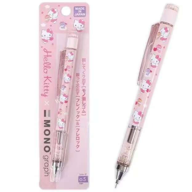 日本製 蜻蜓牌 MONO Graph 自動鉛筆 自動搖搖筆 0.5mm 搖搖筆 Tombow SANRIO 三麗鷗-規格圖1