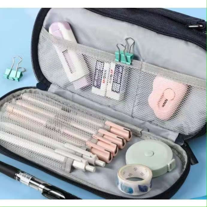 超大容量筆袋 加厚帆布材質 帆布筆袋 五層大容量筆袋 筆袋 大容量文具盒 多層鉛筆盒 學生筆袋 鉛筆盒 鉛筆袋-細節圖3