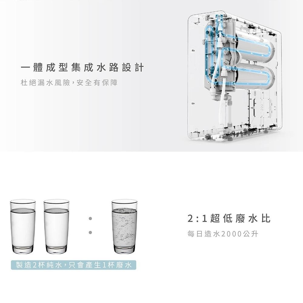 【元山家電 YENSUN】 廚下型RO淨水器 YS-8021RO 含基本安裝 雙出水設計∣電動換芯∣造水量600G-細節圖7