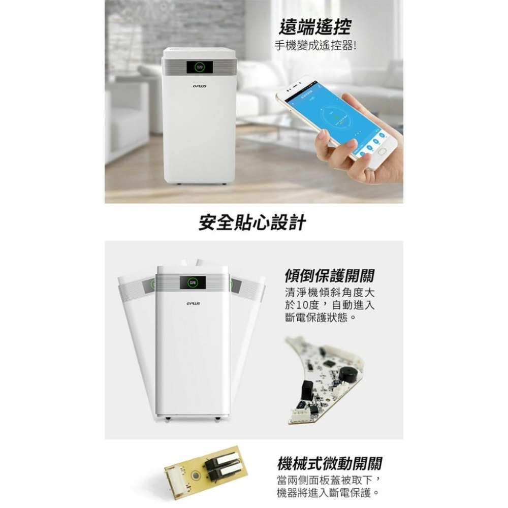 【GPLUS】 雙側進風空氣清淨機 PRO1000-細節圖8