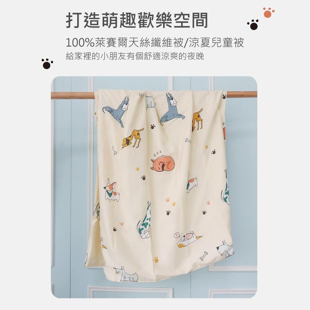【蓓舒眠】萊爾賽天絲兒童涼被120*150cm 雙面天絲涼被 台灣製 40支 220織 100%天絲-細節圖2