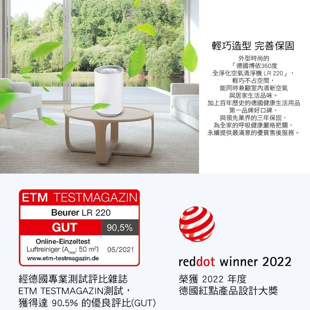 【德國博依 beurer】 360度全淨化空氣清淨機 LR 220-細節圖8