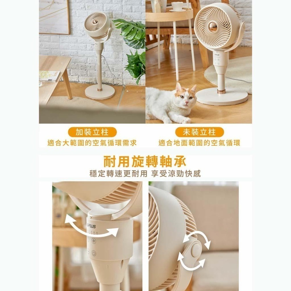 【GPLUS】GP小雷達 空氣循環7吋四季扇 GP-D02A 循環扇 電風扇 電扇-細節圖5
