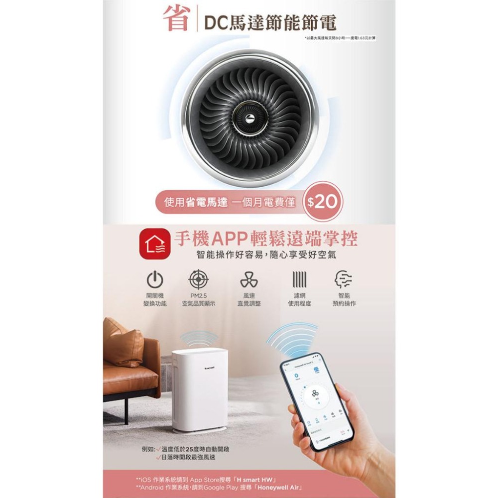 【現貨】Honeywell 純淨空氣清淨機 HPA-400WTW HPA400WTW 小純 原廠公司貨-細節圖7