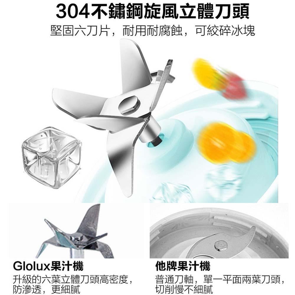 Glolux USB隨行冰沙調理機果汁機 【贈 隨行杯】 果汁機 料理機 冰沙機 榨汁機 隨行杯 碎冰機-細節圖4
