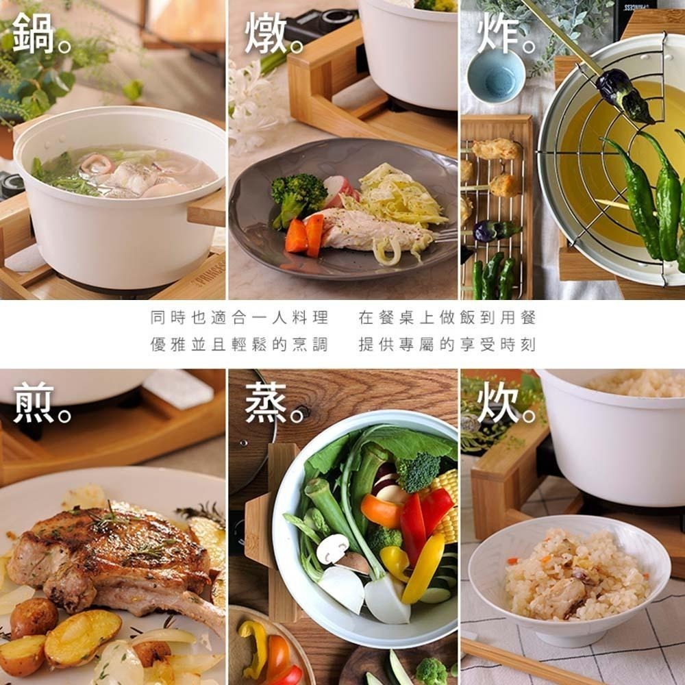 【PRINCESS荷蘭公主】 萬用料理鍋 173030 陶瓷白 / 173026 晶鑽黑 多功能陶瓷料理鍋-細節圖5