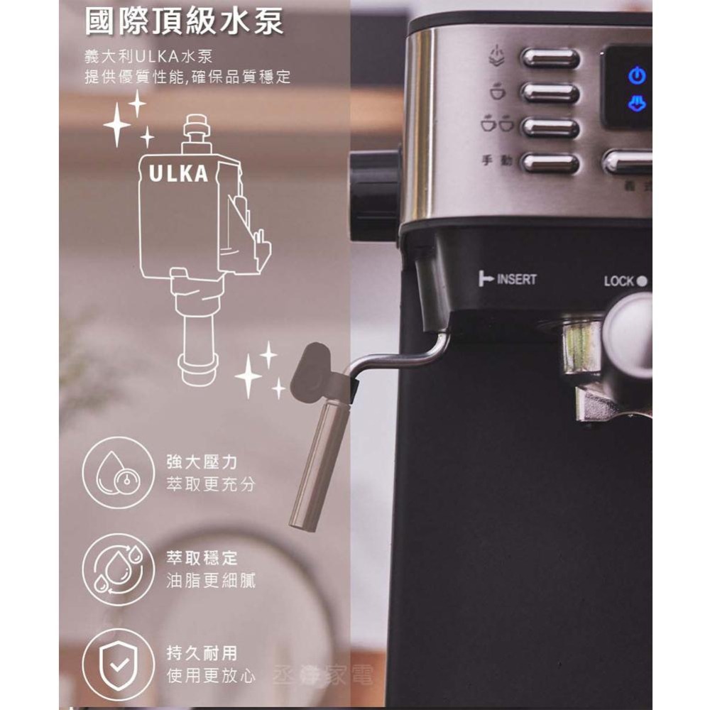 【PRINCESS荷蘭公主】 典藏半自動義/美式咖啡機 249409-細節圖5