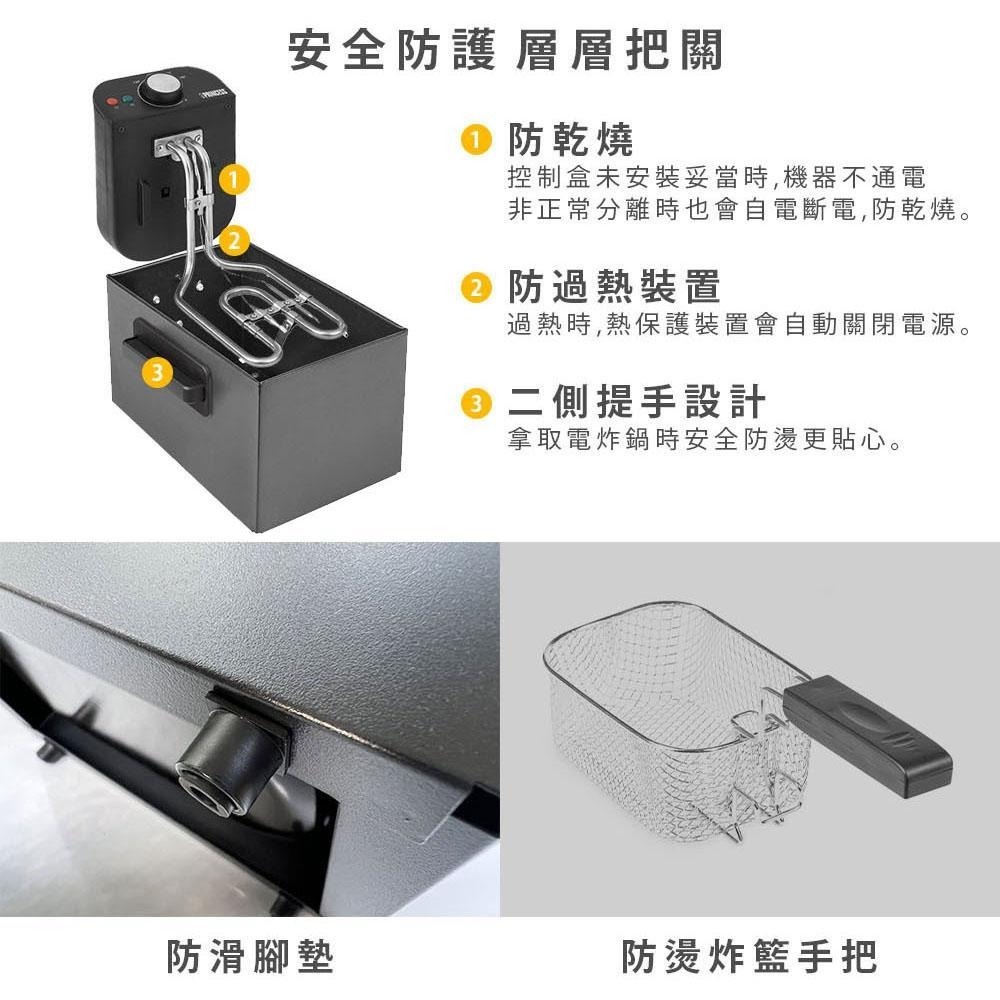 【PRINCESS 荷蘭公主】 2L溫控電炸鍋 182725 油炸鍋 贈極簡電子計時器-細節圖7