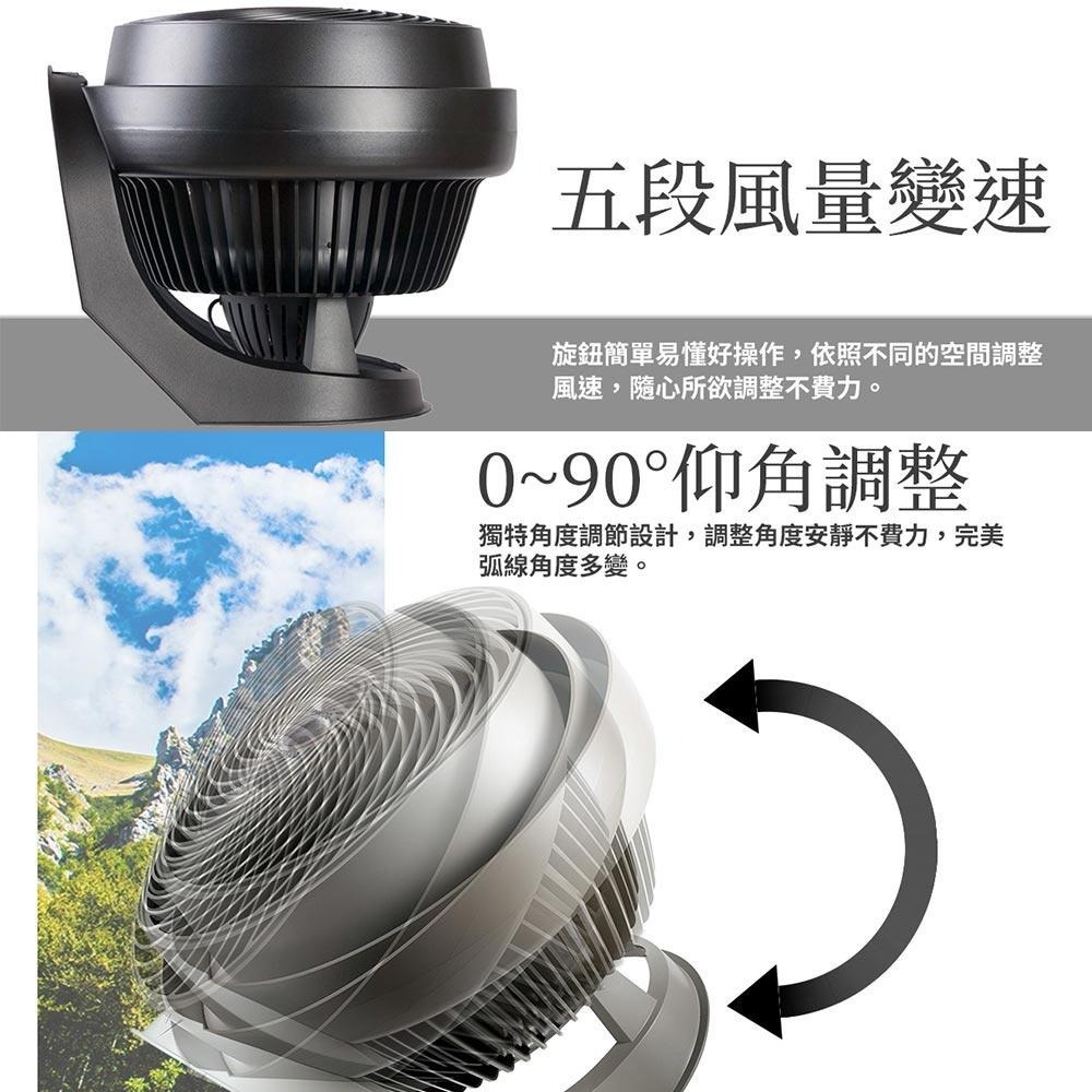 美國 VORNADO 沃拿多 8-12坪用 渦流空氣循環扇 735B-TW 735-TW 黑 / 灰 兩色 美國原裝進口-細節圖4