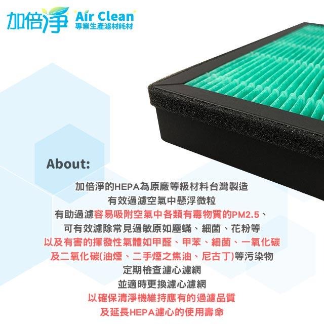 【加倍淨】適用 COWAY AP-1009CH AP-1010HH AP-1008 HEPA濾芯 +沸石活性碳濾網耗材組-細節圖7