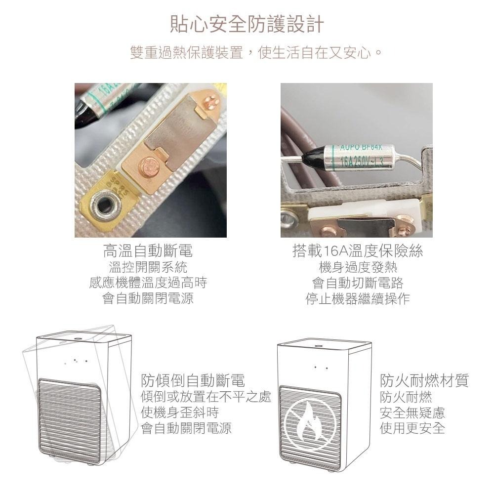 Mistral 美寧 輕巧型二合一電暖器 JR-208HTT 房間暖風機/禦寒電暖器/暖手暖身加濕不乾燥-細節圖6