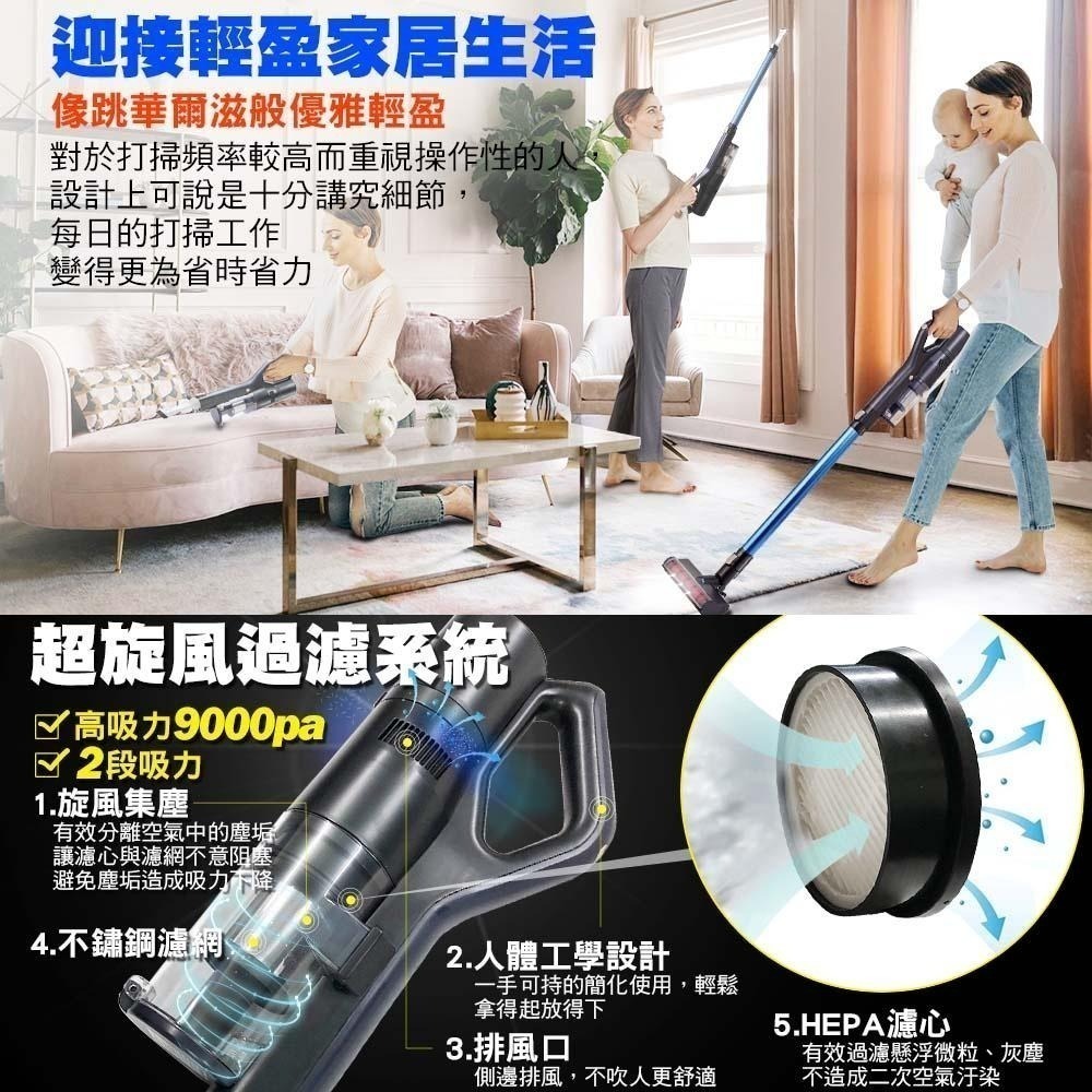 【日本NICOH】 輕量手持直立兩用無線吸塵器 VC-D82-細節圖7