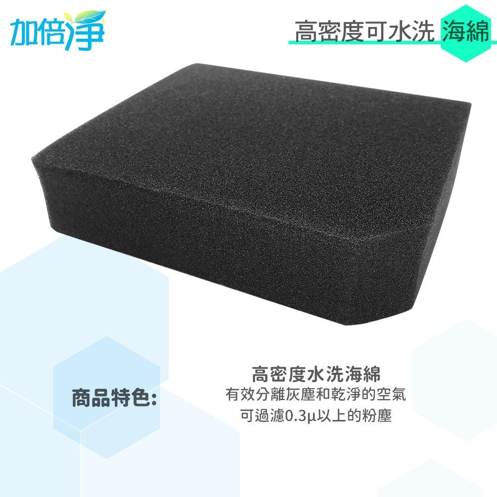 【加倍淨】高密度水洗濾綿/水洗海綿 適用 伊萊克斯ZUA3860吸塵器-細節圖3