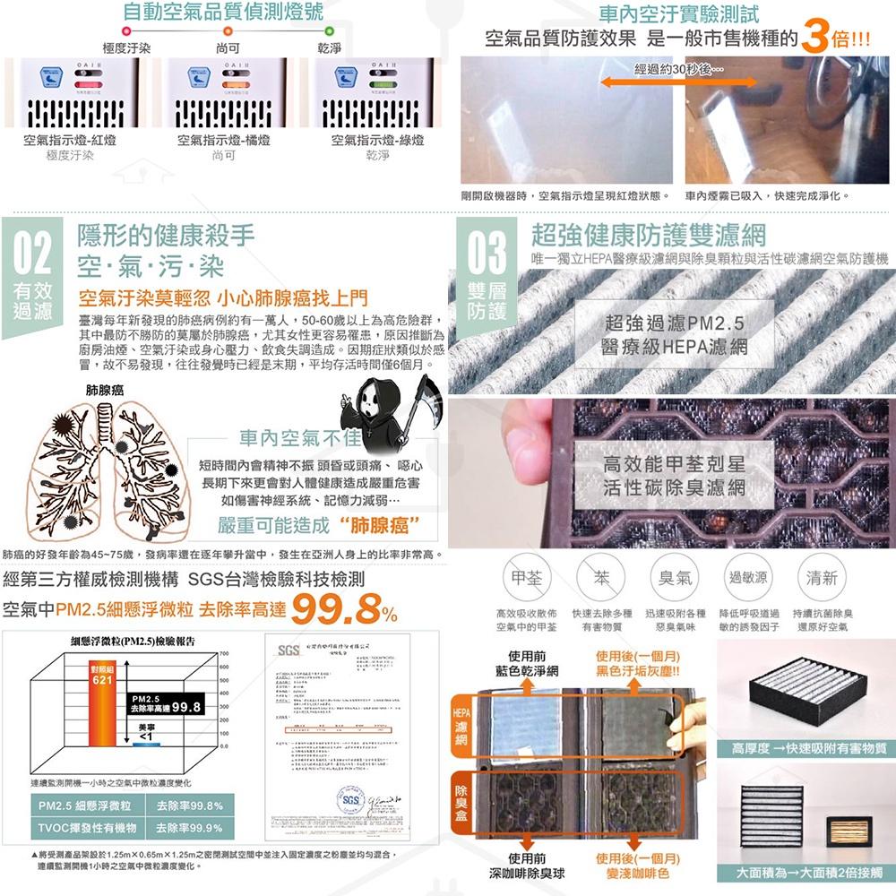 Mistral 美寧 多功能車用空氣清淨機 JR-10AR 珍珠白-細節圖7