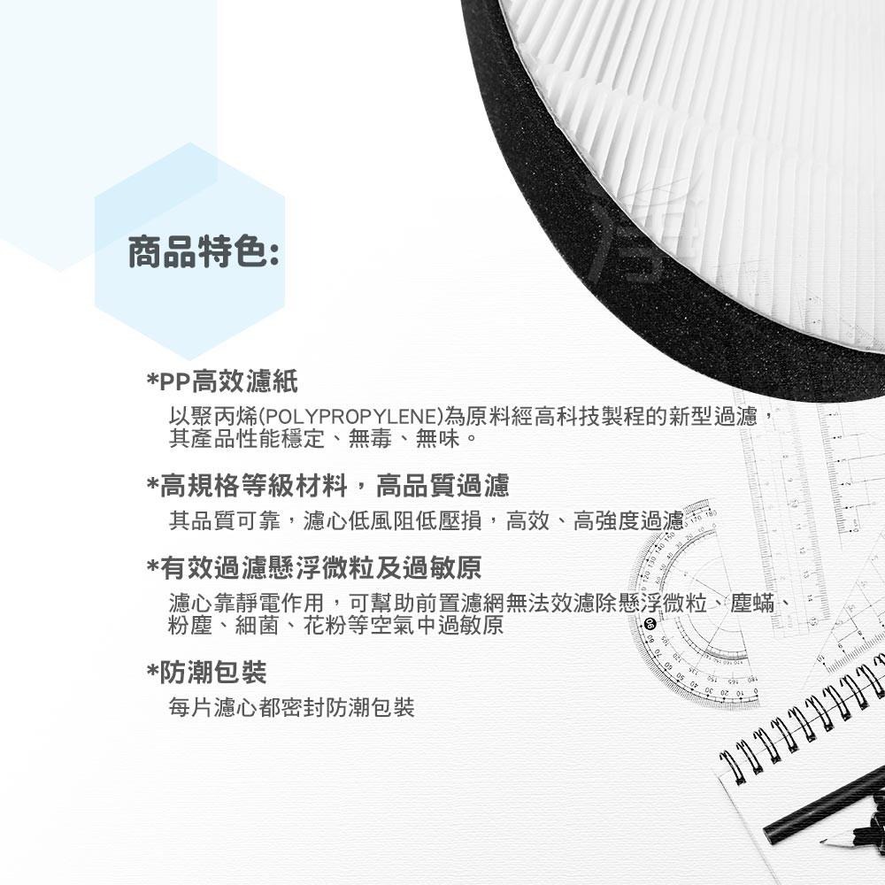 【加倍淨】 抗敏HEPA濾心 適用LG PS-309WI AS-401WWJ1 AS401WWL2 空氣清淨機-細節圖4
