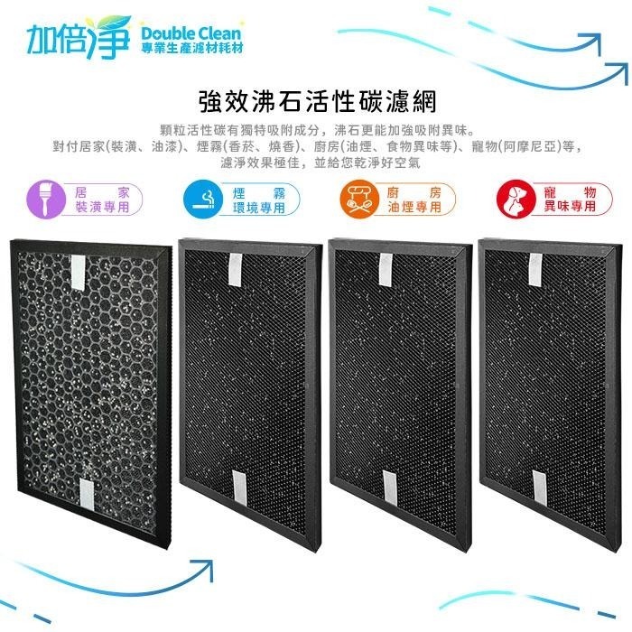 【加倍淨】家居 廚房 寵物 煙霧專用 沸石顆粒活性碳 高效淨味濾網 適用 HPA-5150 5250 5350 WTW-細節圖4