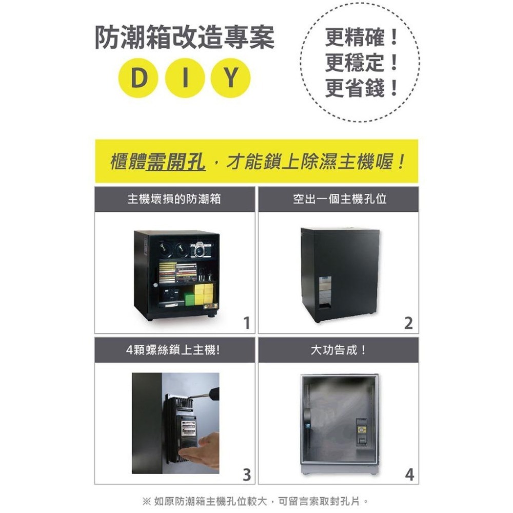 【高強】三段式數位除溼主機 S6D 防潮箱除濕主機 除濕 除溼 顯示一體式省電主機 三段濕度控制 台灣製造 DIY防潮-細節圖7