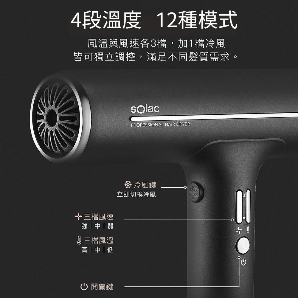 【sOlac】沙龍級護髮專業型負離子吹風機SD-1000 SD1000 鈦金灰SD-1000G /珍珠白SD-1000W-細節圖7