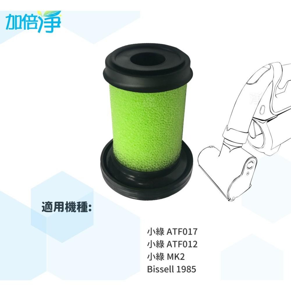 加倍淨 適用二代小綠 Gtech Multi Plus ATF012 MK2 副廠濾芯+香氛棒 寵物版 寵物 濾心 濾網-細節圖3