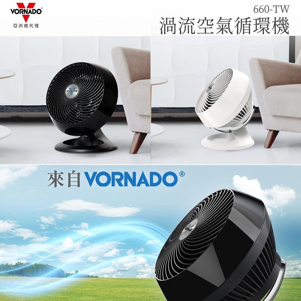 美國 【VORNADO 沃拿多】 8-10坪渦流空氣循環機 660-TW 660W-TW 白色 / 660B-TW 黑色-細節圖3