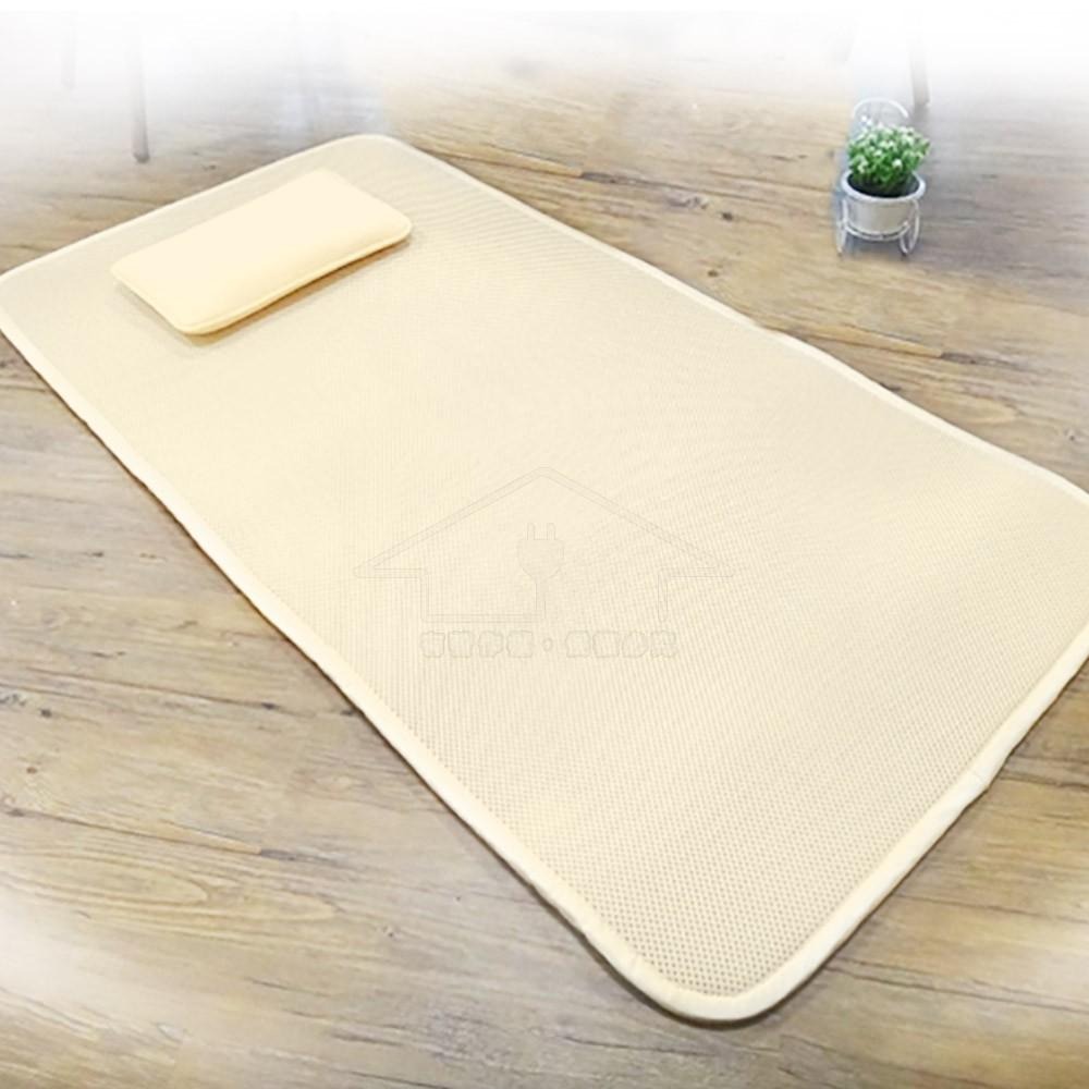 【蓓舒眠】3D立體彈簧透氣水洗幼童午休床墊組(1墊1枕)-細節圖4