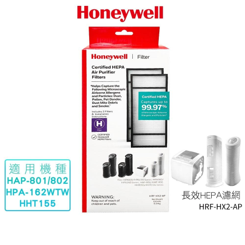Honeywell長效型 HEPA濾心 HRF-HX2-AP(一盒2入) 適用HAP-801APTW/HAP802清淨機