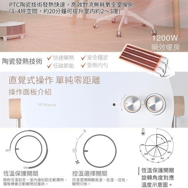 【MISTRAL 美寧】 貼心掛暖機 JR-5103HTT 烘暖機 浴室暖風機 5103（防水壁掛免鑽壁）-細節圖8