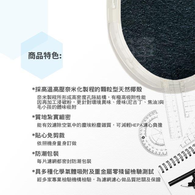 【加倍淨】加強型活性碳濾網 適用LG PS-309WI AS-401WWJ1 AS401WWL2 空氣清淨機-細節圖5