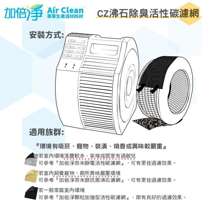【加倍淨】CZ沸石除臭活性炭濾網 適用17200 17250 18200 18250 Honeywell空氣清靜機-細節圖5