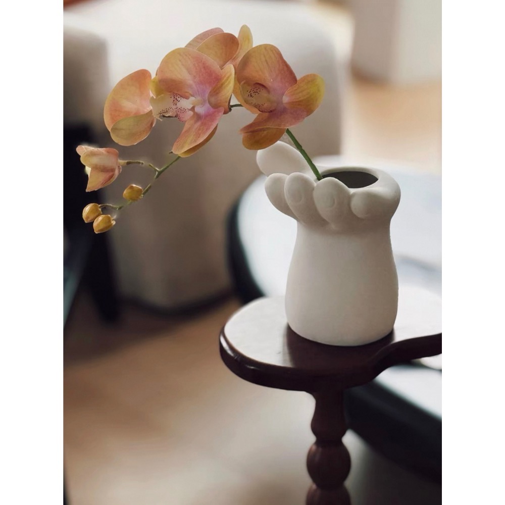 〔預購〕胖胖手燭台（白/黑）陶瓷 送禮 入厝禮 送禮推薦 創意-細節圖6