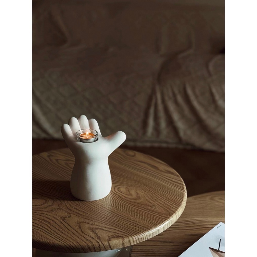 〔預購〕胖胖手燭台（白/黑）陶瓷 送禮 入厝禮 送禮推薦 創意-規格圖11