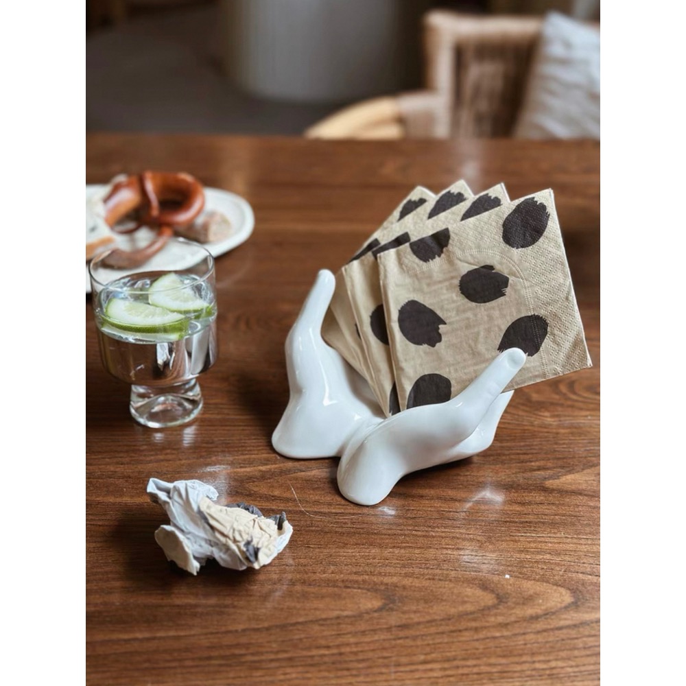 〔預購〕手捧化妝鏡（送燈球）掌上明珠 陶瓷 玻璃 送禮 入厝禮 送禮推薦 創意 居家擺飾 多用途-細節圖3