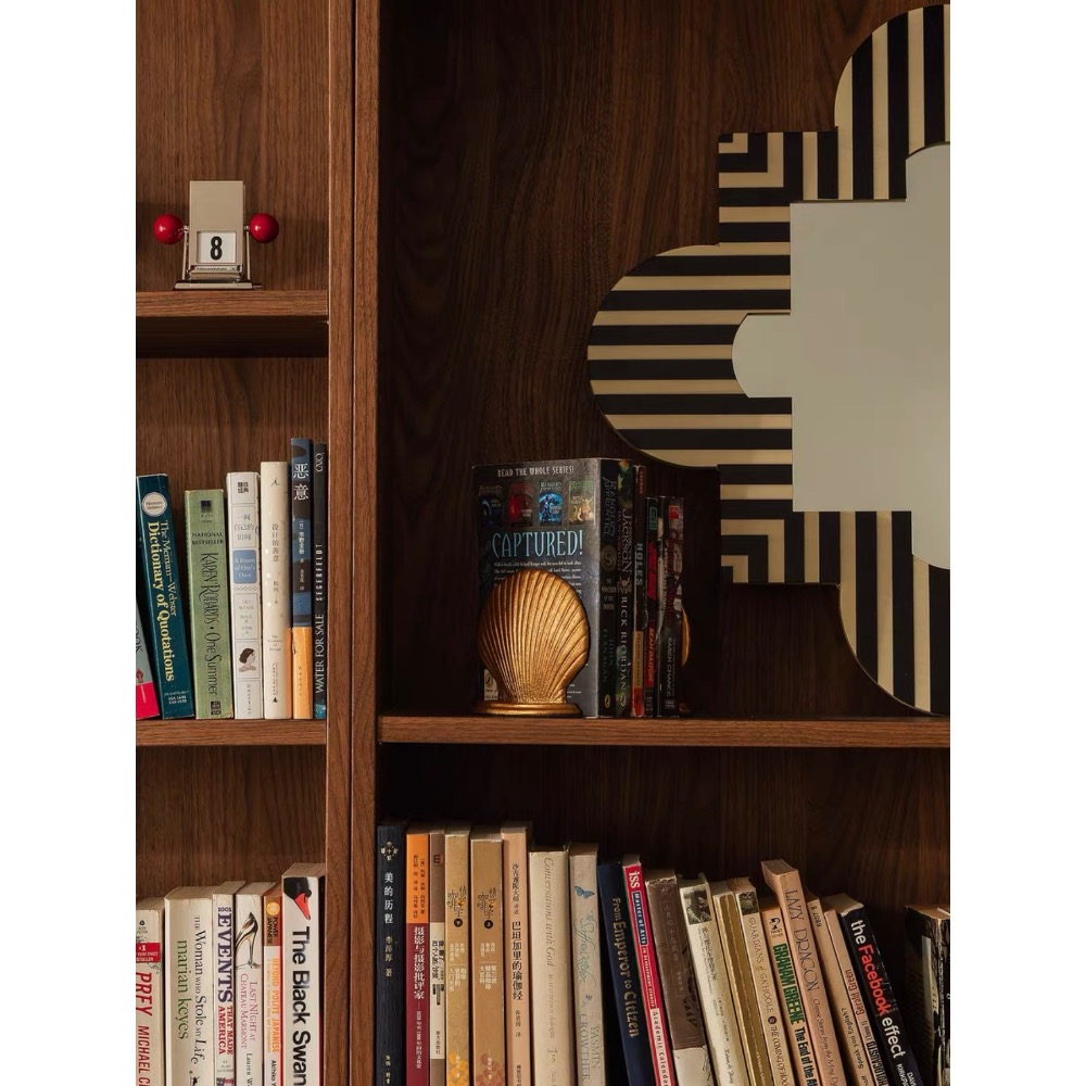 〔預購〕復古貝殼書擋 古銅色 造型書擋 桌上收納 書擋 書架 書本收納 書架桌上收納 書檔 書立 書擋架 送禮 送禮推薦-細節圖10