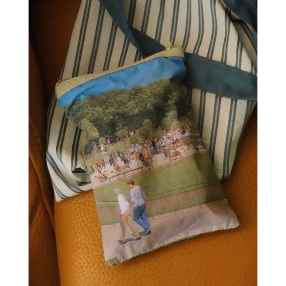 〔預購〕巴黎藝文棉布收納包 刺繡 筆袋 文具袋 收納袋 送禮 送禮推薦 居家擺飾 多用途-細節圖2