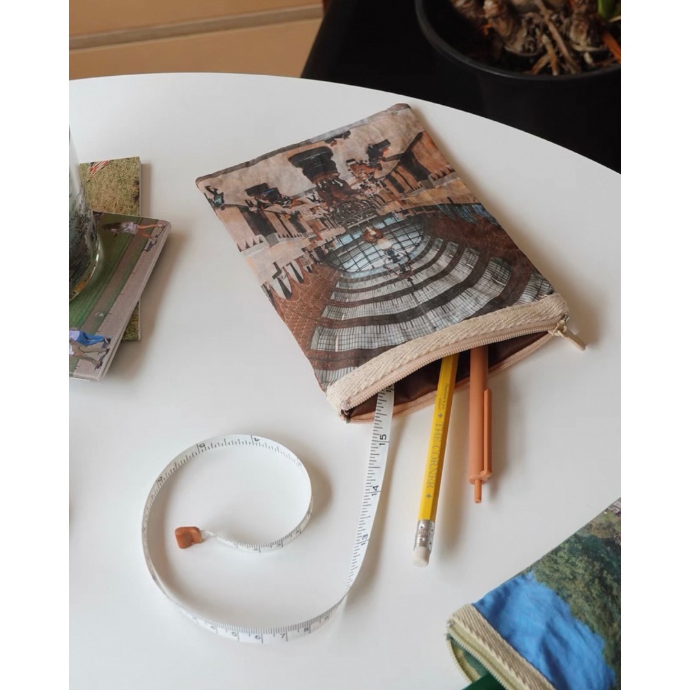 〔預購〕巴黎藝文棉布收納包 刺繡 筆袋 文具袋 收納袋 送禮 送禮推薦 居家擺飾 多用途-細節圖6