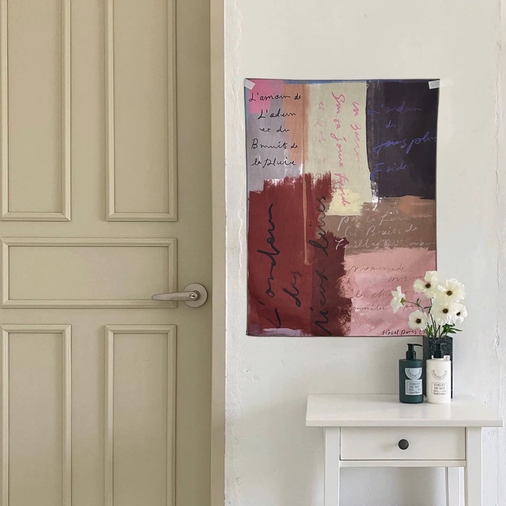 〔預購〕輕文藝掛布 軟裝掛布 牆面裝飾 防塵蓋布-細節圖4